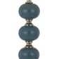 HomeRoots 29" Modern Blue Metal Table Lamps in Set of Two