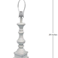 HomeRoots 29" Standard Table Lamp in White Finish