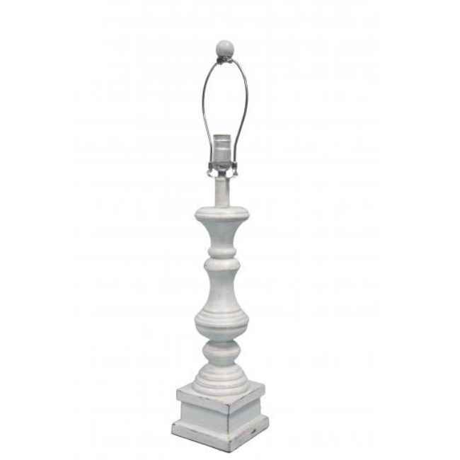 HomeRoots 29" Standard Table Lamp in White Finish