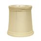 HomeRoots 3" Ivory Slanted Chandelier Tissue Shantung Lampshades in Set of 6