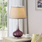 HomeRoots 30" Glass Goblet Table Lamp With Purple Ombre Finish