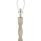 HomeRoots 30" Solid Wood Standard Table Lamp in Off-White Finish
