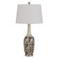 HomeRoots 30” Stylish Ceramic Pearl Table Lamp in Set of Two