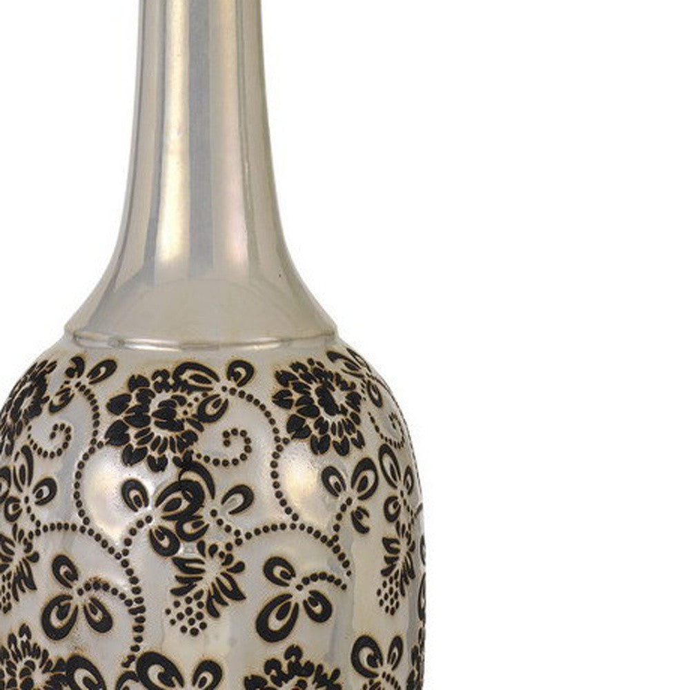 HomeRoots 30” Stylish Ceramic Pearl Table Lamp in Set of Two