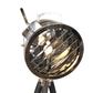 HomeRoots 32" x 32" x 67" Floor Lamp With Stainless Steel Finish