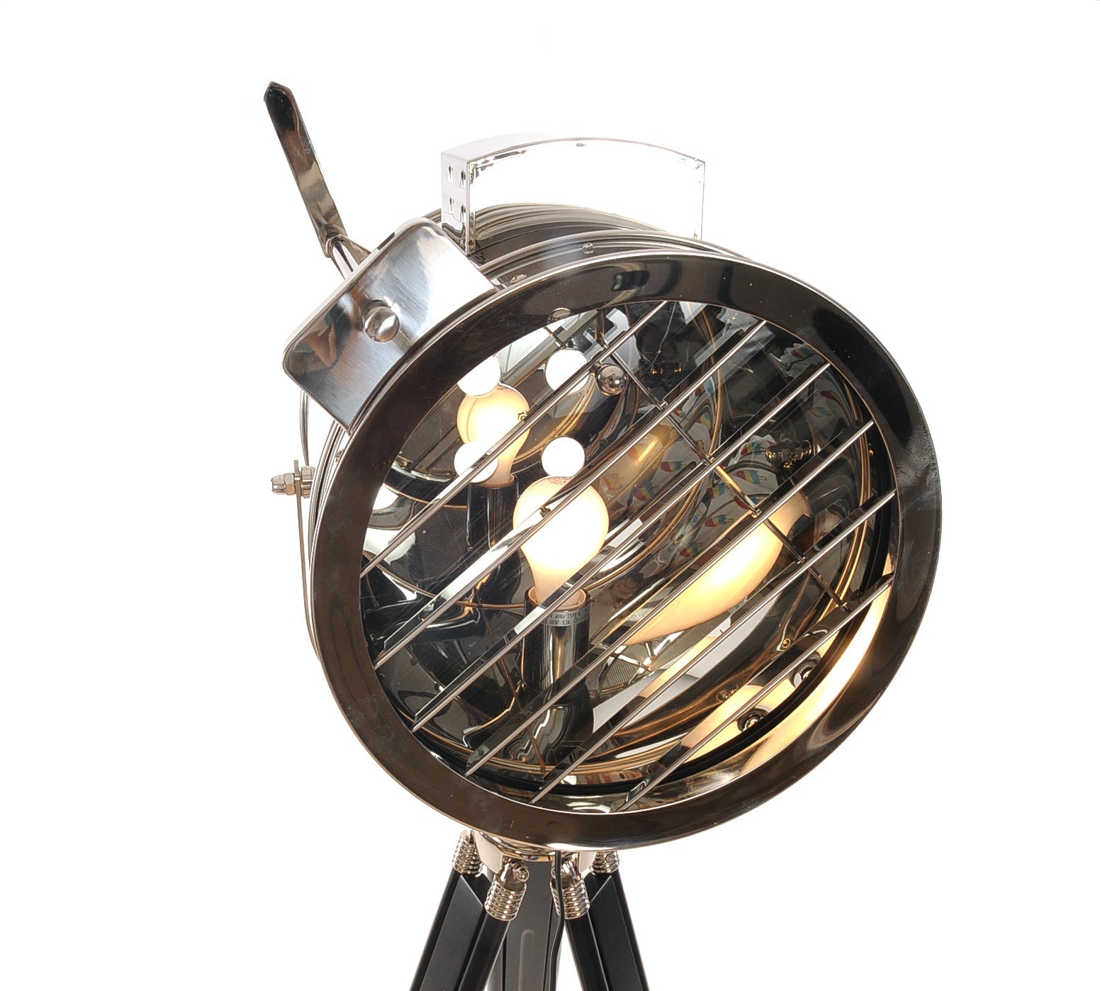 HomeRoots 32" x 32" x 67" Floor Lamp With Stainless Steel Finish