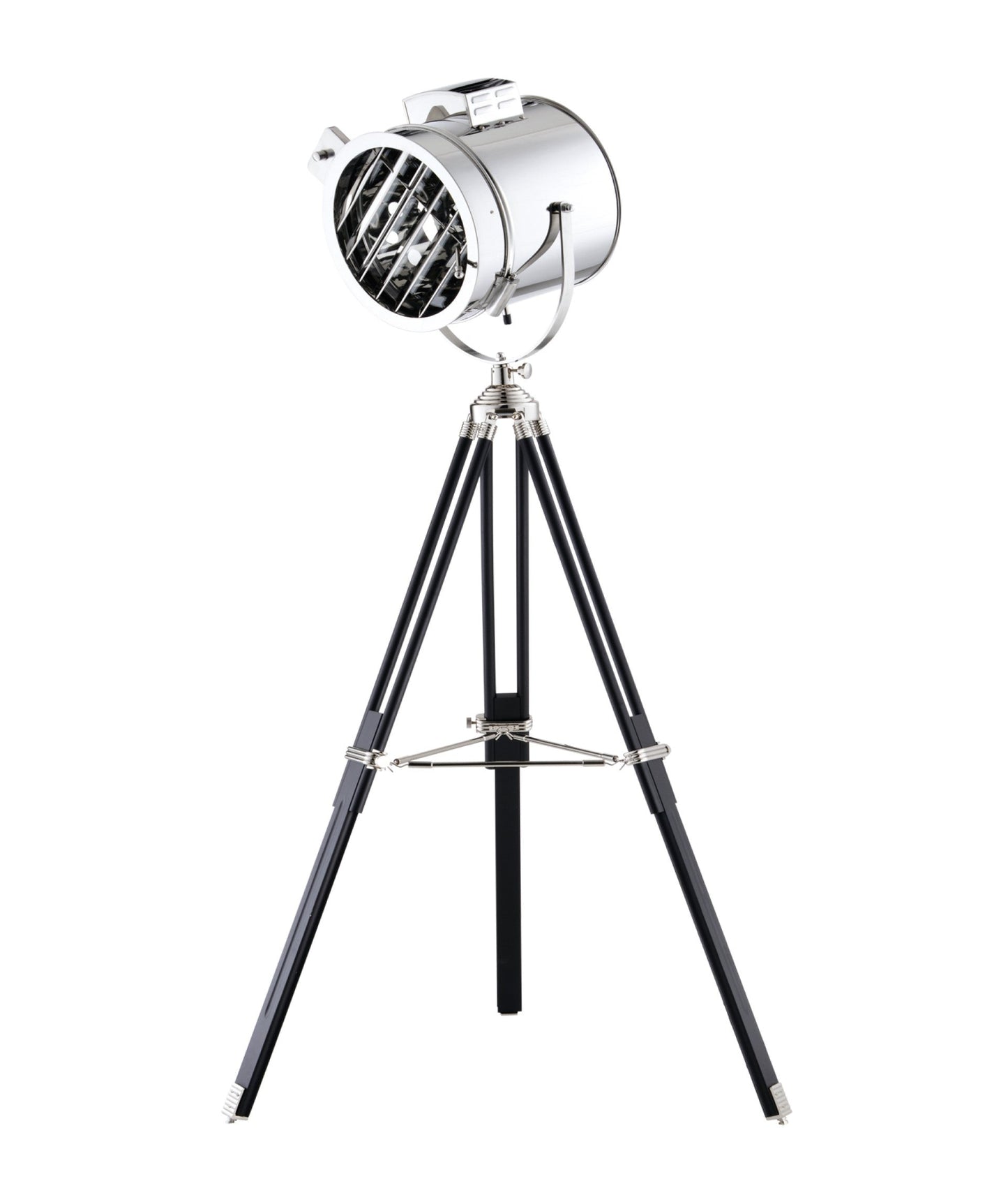 HomeRoots 32" x 32" x 67" Floor Lamp With Stainless Steel Finish
