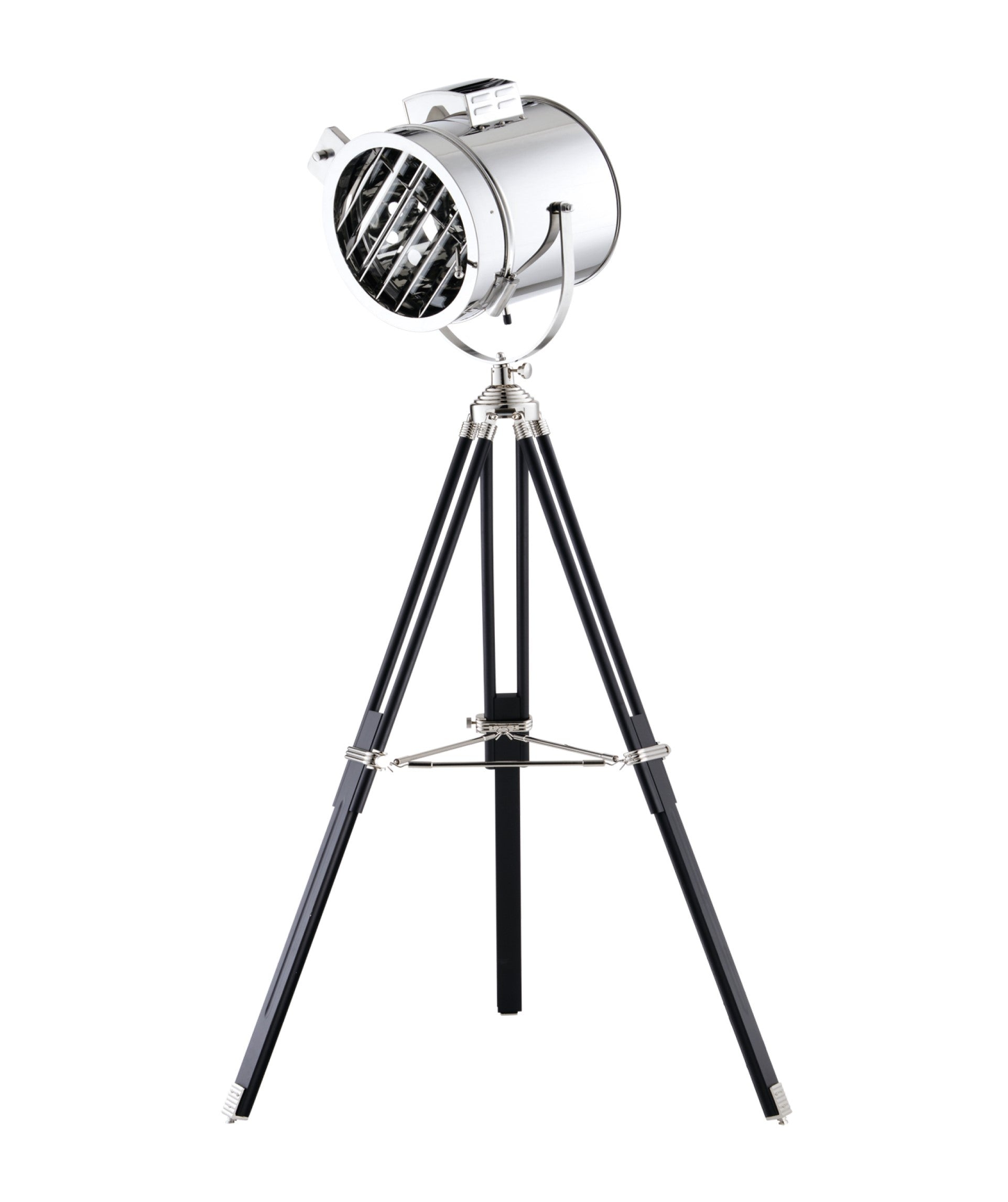 HomeRoots 32" x 32" x 67" Floor Lamp With Stainless Steel Finish