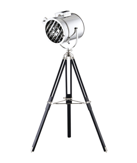 HomeRoots 32" x 32" x 67" Floor Lamp With Stainless Steel Finish