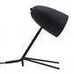 HomeRoots 38" Black Bedside Table Lamp With Dome Shade