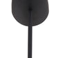 HomeRoots 38" Black Bedside Table Lamp With Dome Shade