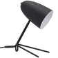 HomeRoots 38" Black Bedside Table Lamp With Dome Shade