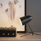 HomeRoots 38" Black Bedside Table Lamp With Dome Shade