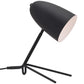HomeRoots 38" Black Bedside Table Lamp With Dome Shade
