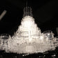 HomeRoots 39" x 39" x 70" Acrylic Pendant Lamp in White Finish
