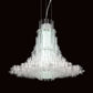 HomeRoots 39" x 39" x 70" Acrylic Pendant Lamp in White Finish