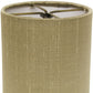 HomeRoots 4" Antique Gold Drum Chandelier Lampshades in Set of 6