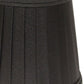 HomeRoots 4" Black and Gold Slanted Pleat Chandelier Silk Lampshades in Set of 6