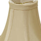 HomeRoots 4" Bright Yellow Slanted Chandelier Dupioni Lampshades in Set of 6