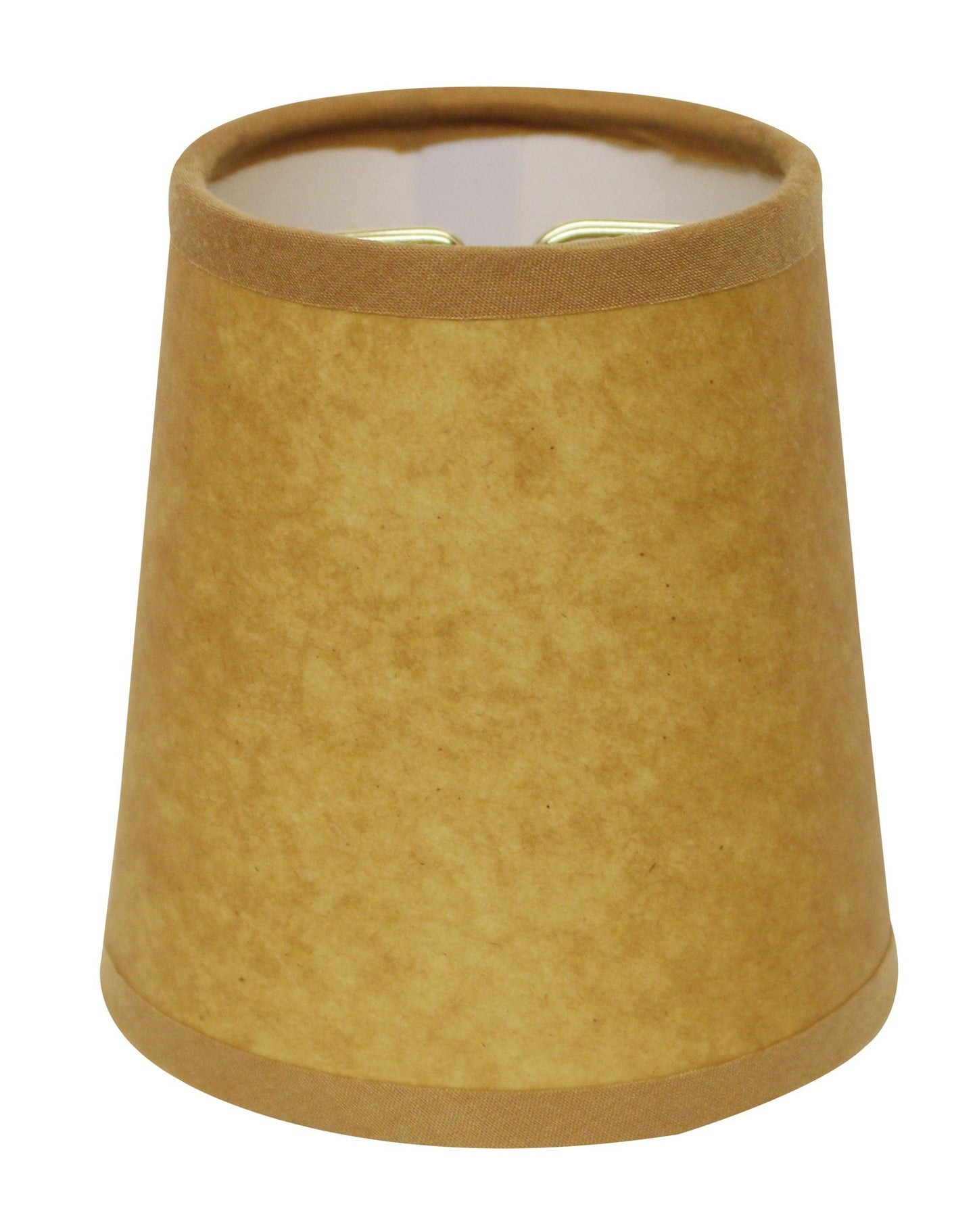 HomeRoots 4" Canvas Chandelier Kraft Paper Lampshades in Set of 6
