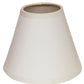 HomeRoots 4" Gloss White With White Chandelier Parchment Lampshades in Set of 6