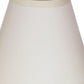 HomeRoots 4" Gloss White With White Chandelier Parchment Lampshades in Set of 6