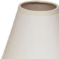 HomeRoots 4" Gloss White With White Chandelier Parchment Lampshades in Set of 6