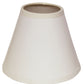 HomeRoots 4" Gloss White With White Chandelier Parchment Lampshades in Set of 6