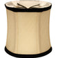 HomeRoots 4" Inherent Corset Drum Chandelier Pongee Silk Lampshades in Set of 6