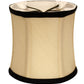 HomeRoots 4" Inherent Corset Drum Chandelier Pongee Silk Lampshades in Set of 6