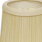 HomeRoots 4" Ivory Chandelier Broadcloth Lampshades in Set of 6