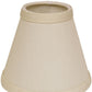 HomeRoots 4" Ivory Chandelier No Slub Lampshades in Set of 6
