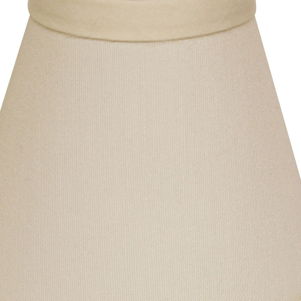 HomeRoots 4" Ivory Chandelier No Slub Lampshades in Set of 6