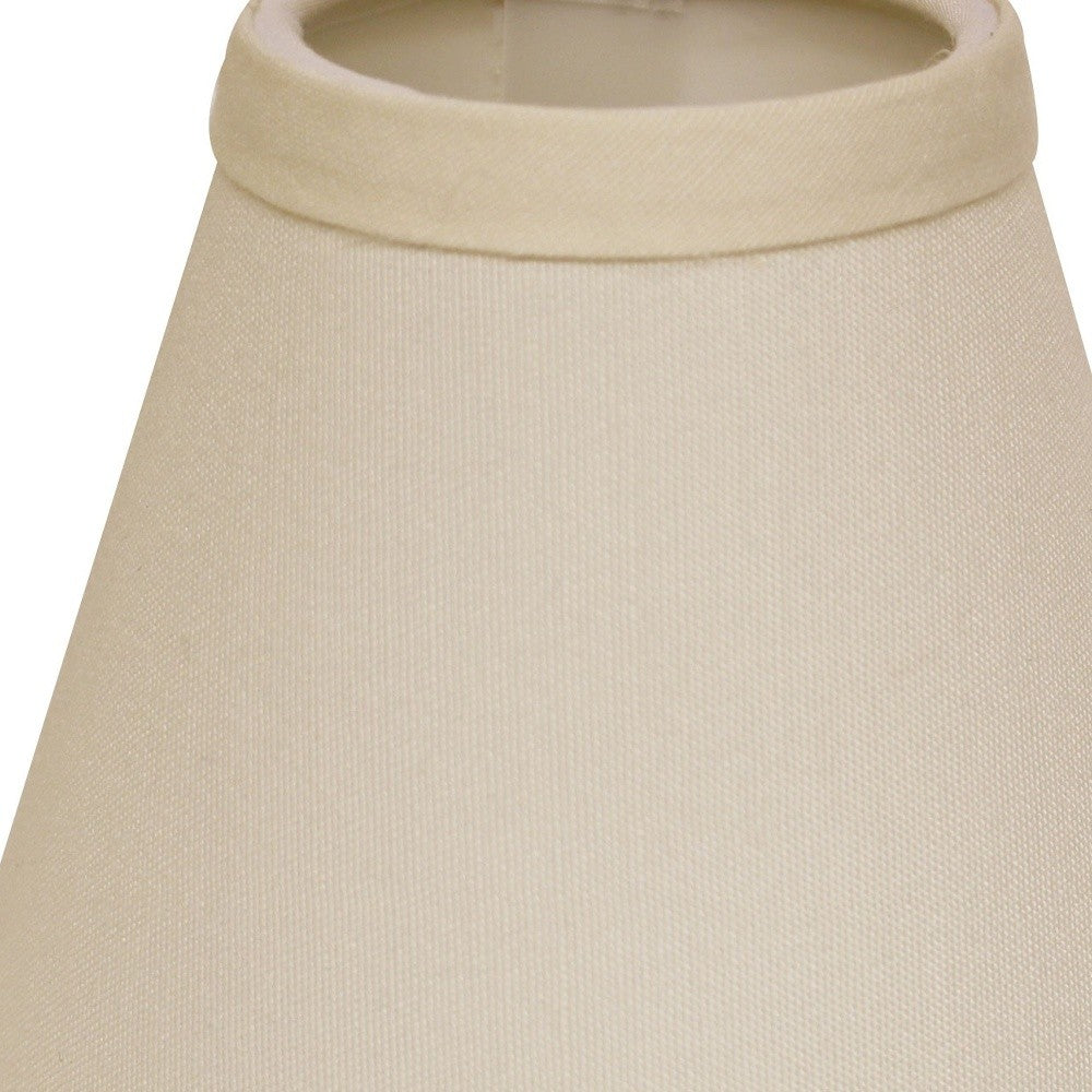HomeRoots 4" Ivory Chandelier No Slub Lampshades in Set of 6