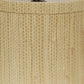 HomeRoots 4" Ivory Grasscloth Drum Chandelier Lampshades in Set of 6