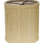 HomeRoots 4" Ivory Grasscloth Drum Chandelier Lampshades in Set of 6