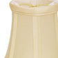 HomeRoots 4" Ivory Slanted Chandelier Dupioni Lampshades in Set of 6