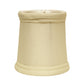 HomeRoots 4" Ivory Slanted Chandelier Tissue Shantung Lampshades in Set of 6