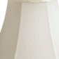 HomeRoots 4" Ivory Slanted Silk Chandelier Pongee Shantung Lampshades in Set of 6
