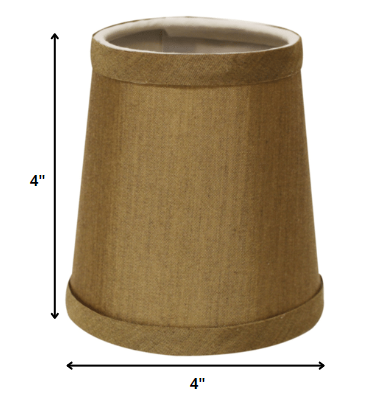 HomeRoots 4" Laurel Chandelier No Slub Lampshades in Set of 6