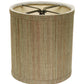HomeRoots 4" Multicolor Grasscloth Drum Chandelier Lampshades in Set of 6