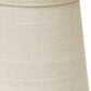 HomeRoots 4" Off White Chandelier Linen Lampshades in Set of 6