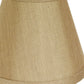 HomeRoots 4" Pale Brown Chandelier No Slub Lampshades in Set of 6