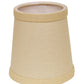 HomeRoots 4" Parchment Beige Chandelier Linen Lampshades in Set of 6