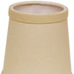 HomeRoots 4" Parchment Beige Chandelier Linen Lampshades in Set of 6