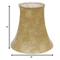 HomeRoots 4" Parchment Slanted Faux Chandelier Lampshades in Set of 6