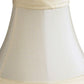 HomeRoots 4" Slate Grey Premium Silk Chandelier Shantung Lampshades in Set of 6