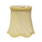 HomeRoots 4" Slate Grey Slanted Swirl Chandelier Silk Lampshades in Set of 6