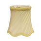 HomeRoots 4" Slate Grey Swirled Chandelier Silk Lampshades in Set of 6