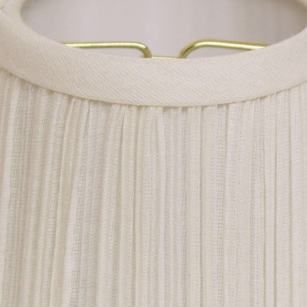 HomeRoots 4" White Chandelier Broadcloth Lampshades in Set of 6